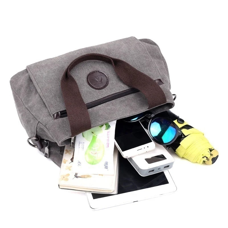 Canvas Handbags Shoulder Messenger Crossbody Tote Large Capacity Bags