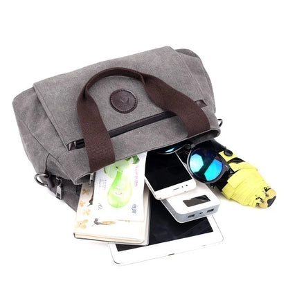 Canvas Handbags Shoulder Messenger Crossbody Tote Large Capacity Bags