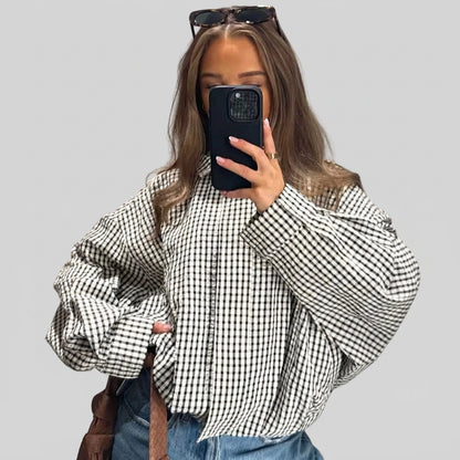 Plaid Bomber Spring Autumn Oversized Long Sleeve Casual Coats