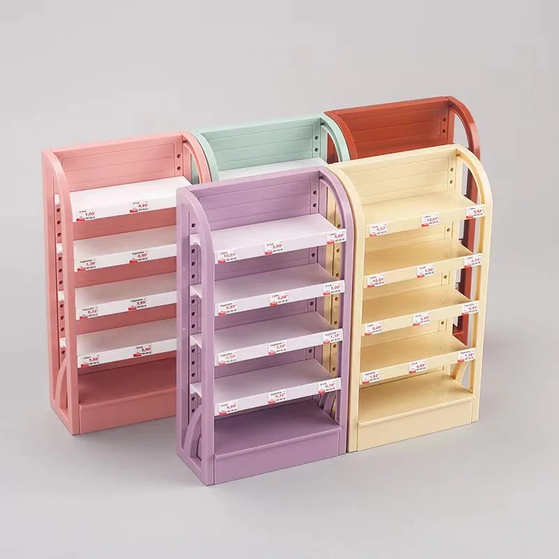 Miniature Store Display Shelf Dollhouse Furniture Mini Food Simulation Play