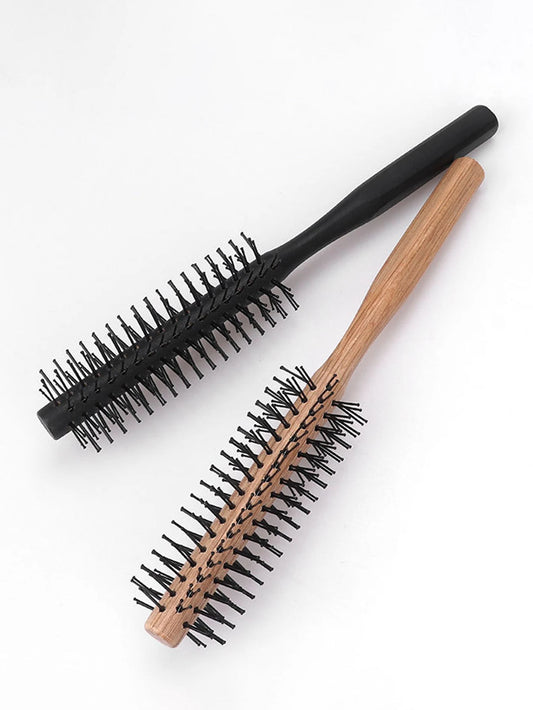 1 wooden handle curling brush