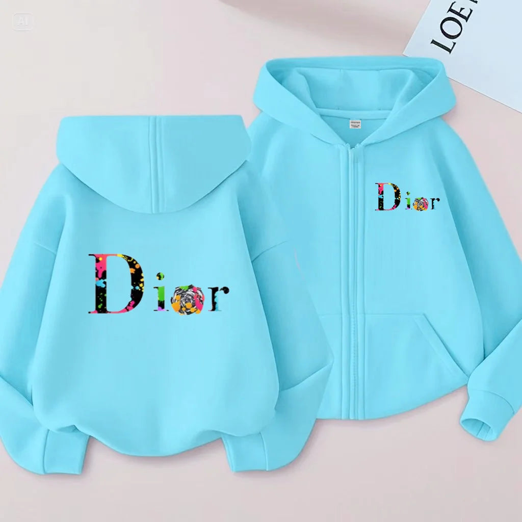 Letter 3-12Yrs Long-sleeved Top Casual Hoodie