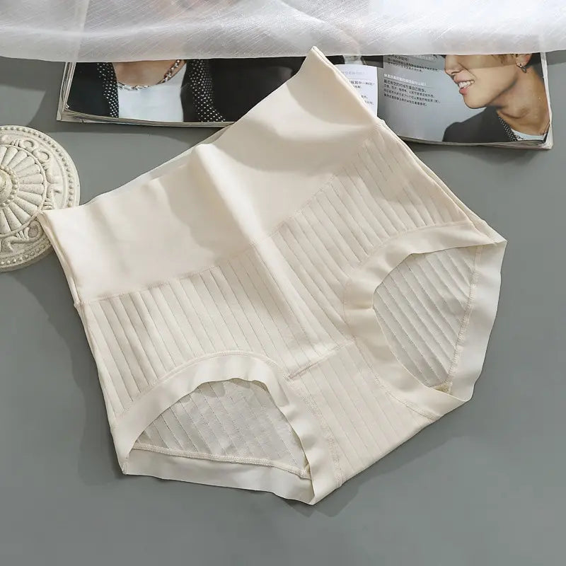 Lencería de algodón de talle alto y seda de hielo