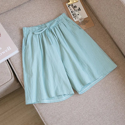 Casual Cotton High Waisted Pants