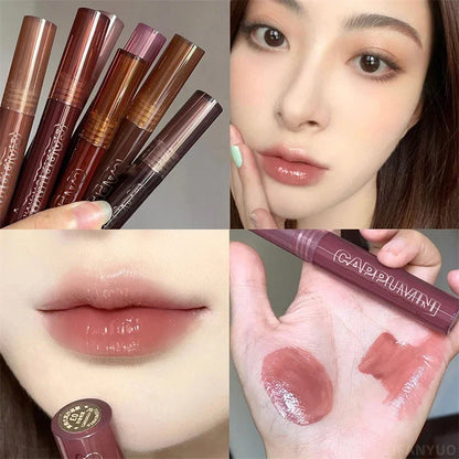 Chocolate Lip Gloss Moisturizes Liquid Lipstick
