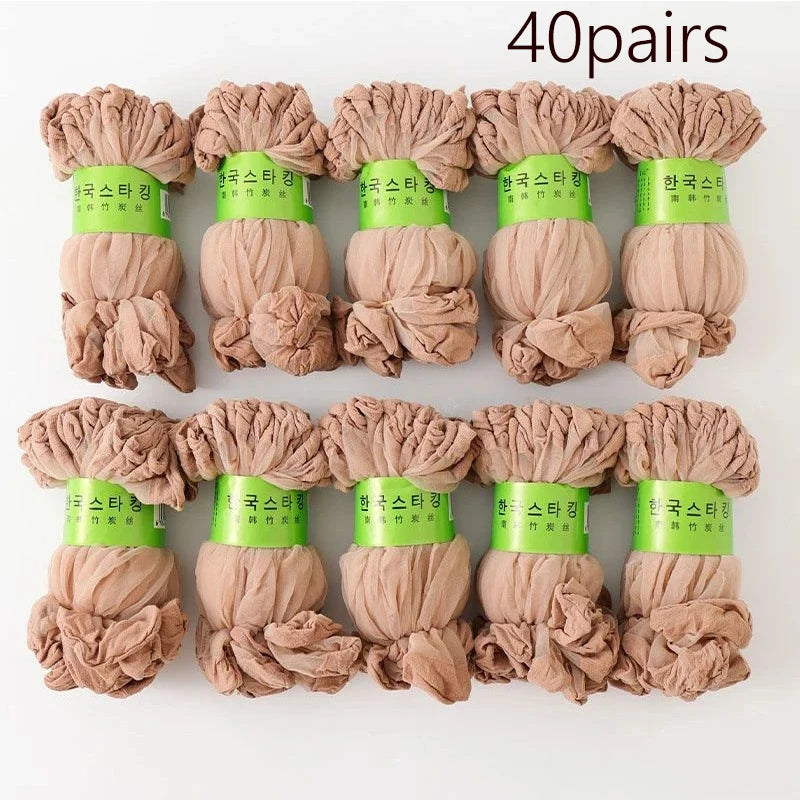 10-50Pairs Transparent Ultrathin Sexy Crystal Short Ankle Sock