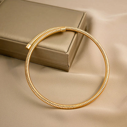 Vnox Cool Exaggerated Snake Bone Choker Necklaces