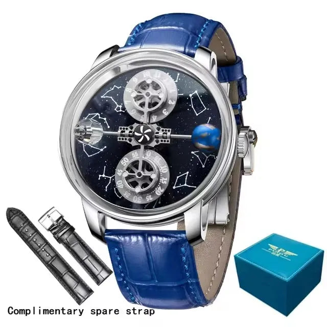 Starry Twelve Constellations Mechanical Sapphire Waterproof Mechanical Wristwatches