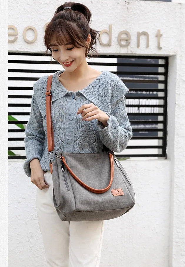 Luxury Shoulder Crossbody Canvas Messenger Bag