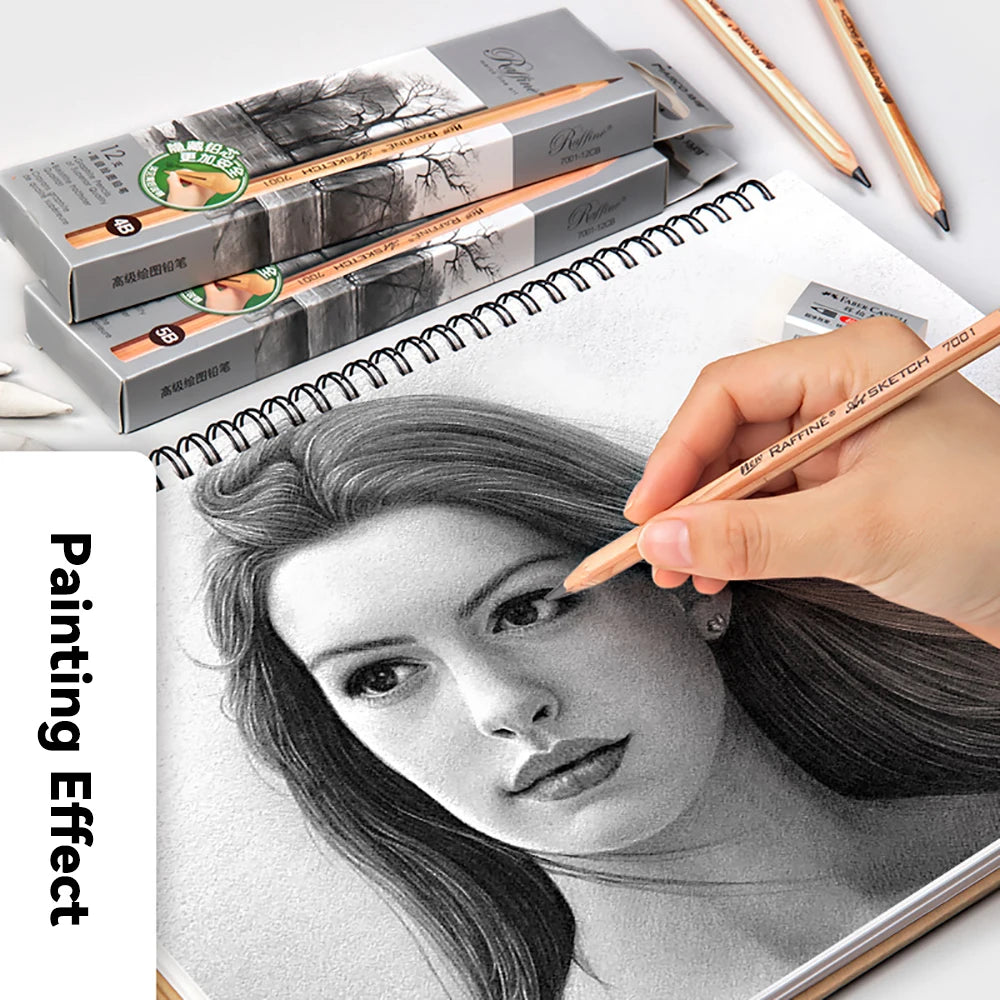 5/6/7/12 PCS Charcoal Graphite Sketch Pencils Set