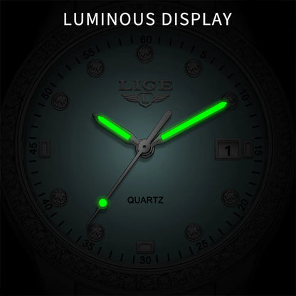Luxury Luminous Stainless Steel Clock Waterproof Watch