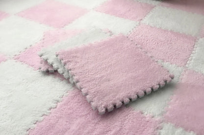 30*30CM Soft Plush Children Kids Rug Play Mat Puzzle Carpet