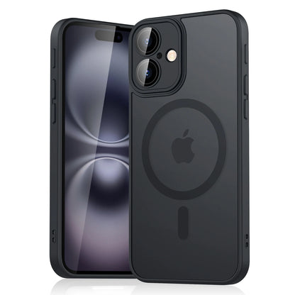 Magnetic Matte Translucent Shockproof iPhone Wireless Charge Cover