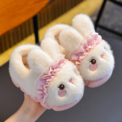 Cotton Winter Indoor Warm and Velvet  Parent-Child Wool Cotton Slippers