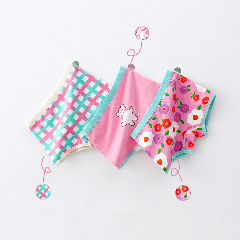 3Pcs/lot Kids 7 Collections Cotton Underwear