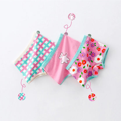 3Pcs/lot Kids 7 Collections Cotton Underwear
