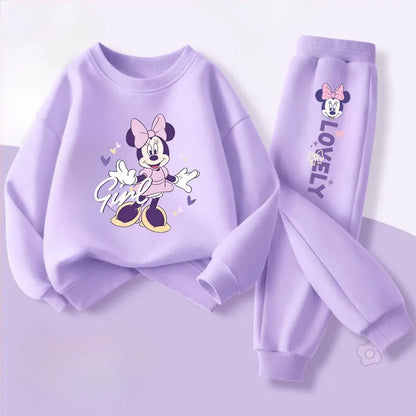 Baby Girls O Neck Sweatshirt Pants Thin Tracksuit Set