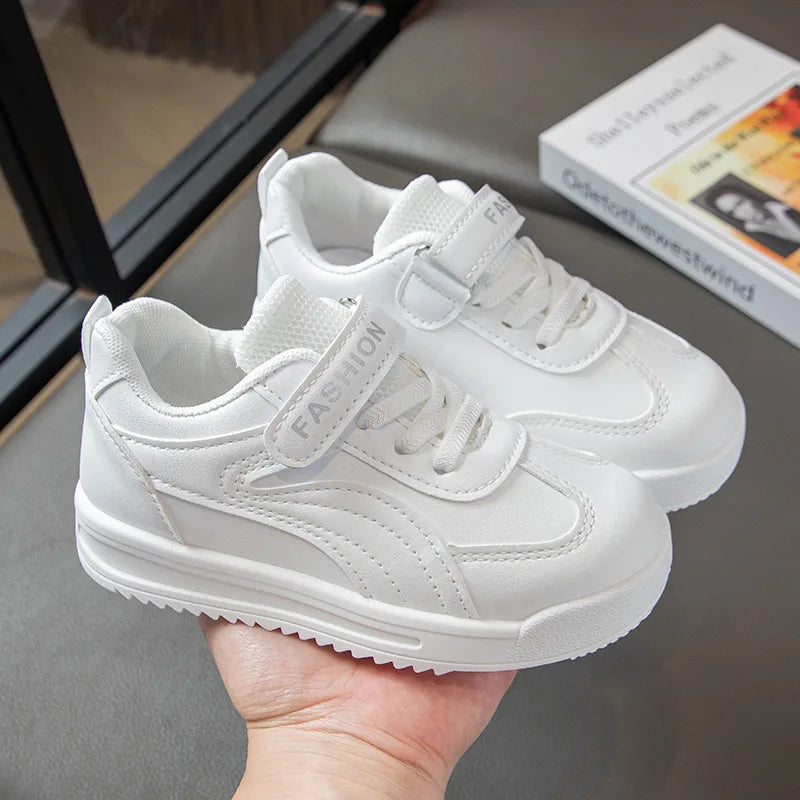 Leather Upper Soft Sole Tennis Shoes