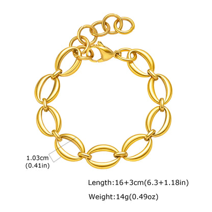 DANA Chunky 18k Gold Plated Bracelets