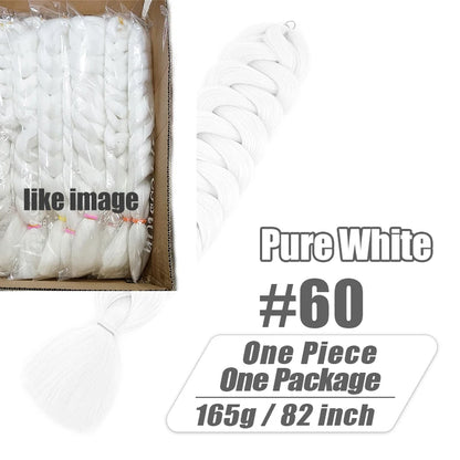 82 Inch Long Jumbo Braiding Hair Synthetic Braids Crochet Hair Extensions 165g