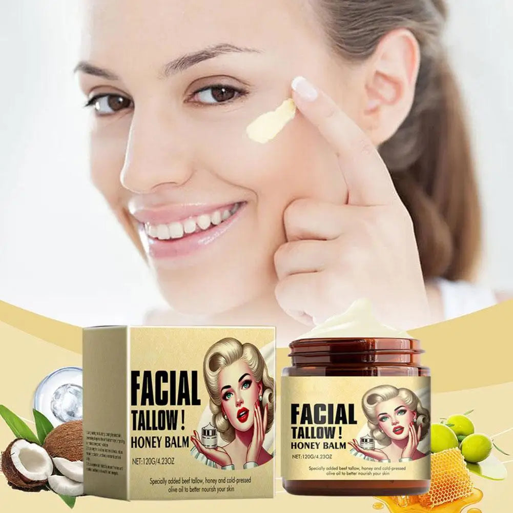 Crema facial hidratante de bálsamo de miel y loción corporal