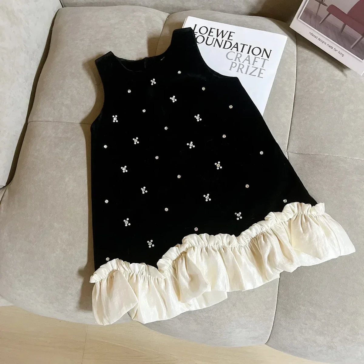 Autumn Winter Cotton Thick and Warm Fluffy Princess Dress