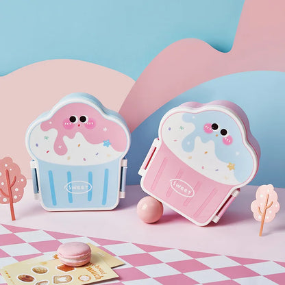 Cute Bento Lunch Box School Heater Portable Plastic Lunch