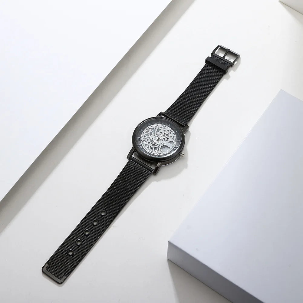 DANA Hollow Skeleton Faux Mechanical Watch