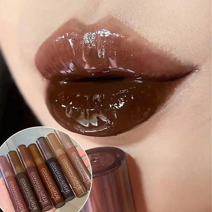 Chocolate Lip Gloss Moisturizes Liquid Lipstick