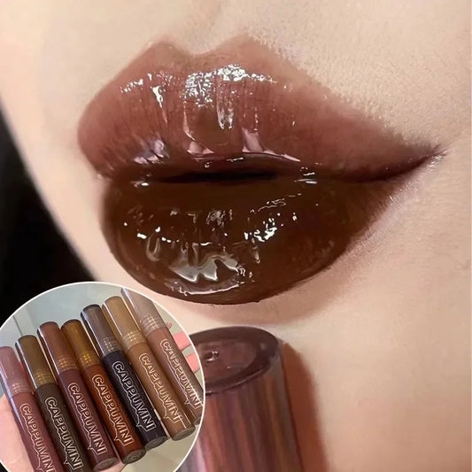 Chocolate Lip Gloss Moisturizes Liquid Lipstick