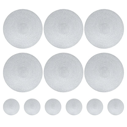 Round Braided Placemats Set