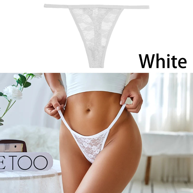 S-XL Sexy G String Thong Mesh Perspective Panties Low Waist Lingerie