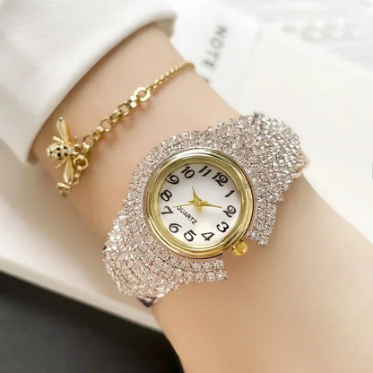Relojes de oro con diamantes de imitación
