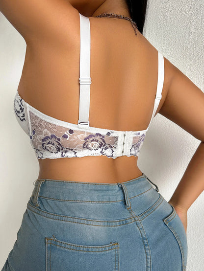 Wide Strap Plus Size Bra Lace Lingerie