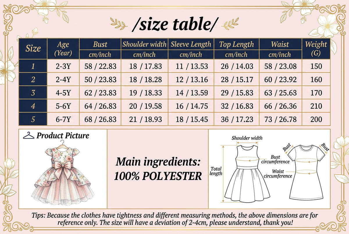 Long Sleeve Spring Autumn Gauze Belt Casual Soft Ventilate 2-7 Years Dress