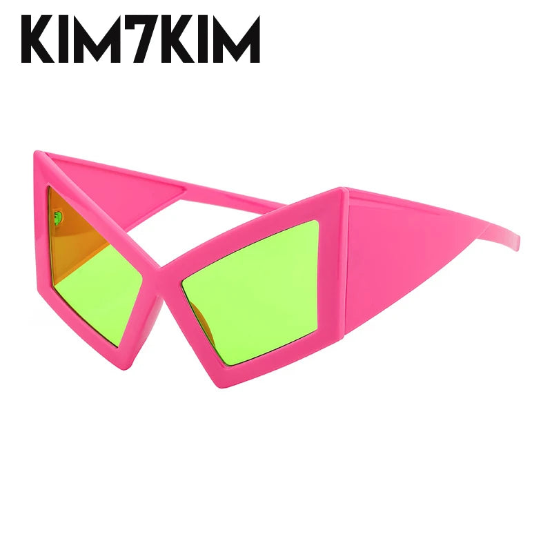Oversized Cat Eye Big Frame Vintage Sunglasses