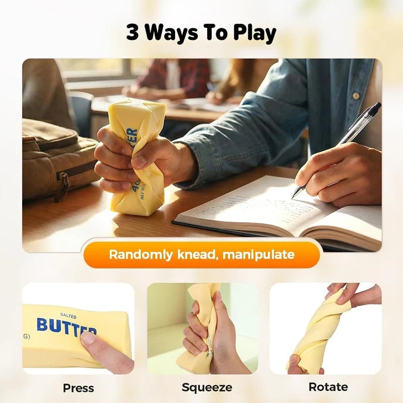 Butter Stick Squishy Squeeze Fidget Toy Sticky