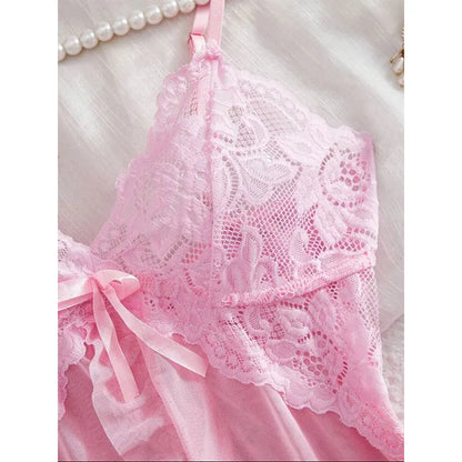 Cute Sweet Sleeveless Halter Short Sets V-Neck Pajama Sets