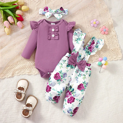 0-24 Months Newborn Baby Girl 3PCS Set