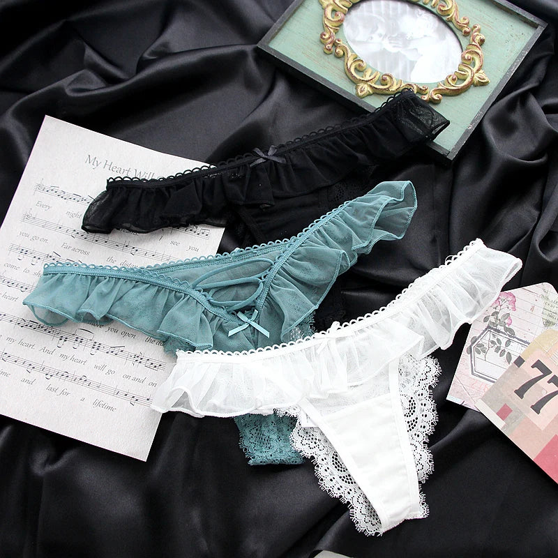 G String Sexy Lace Briefs Transparent Lingerie