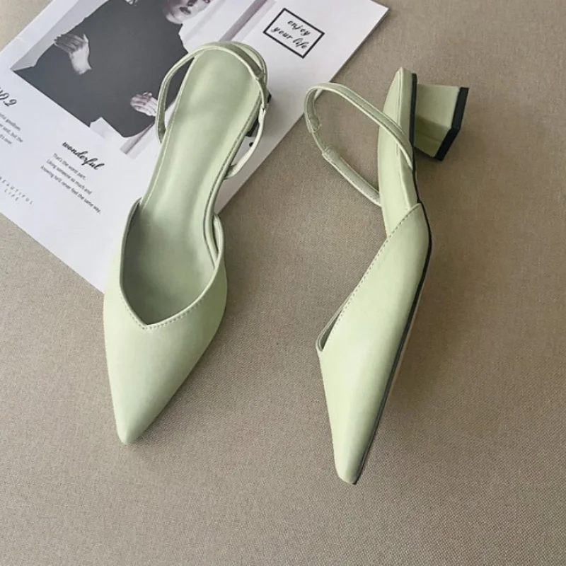 Slingbacks High Heels Shallow Mouth Sexy Sandals