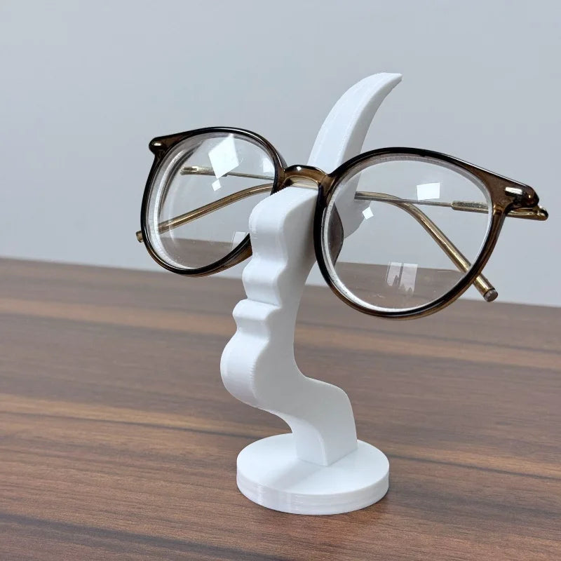Minimalist Human Profile Eyeglass Holder 3D Printed
