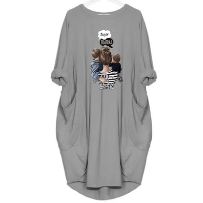 Long Sleeved Plus Size Dress