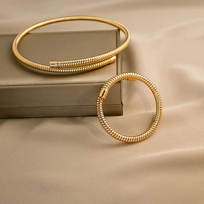 Vnox Cool Exaggerated Snake Bone Choker Necklaces