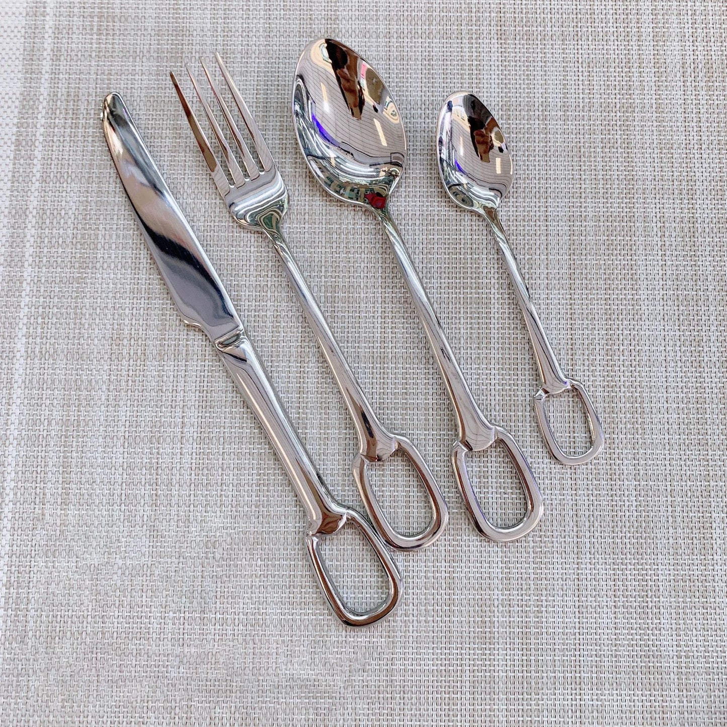 5Pcs Luxury Tableware Stainless Steel Knife Fork Spoon Cutlery Set