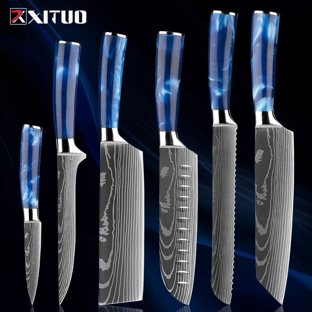 Stainless Steel Chef Knife Kitchen Knife Set