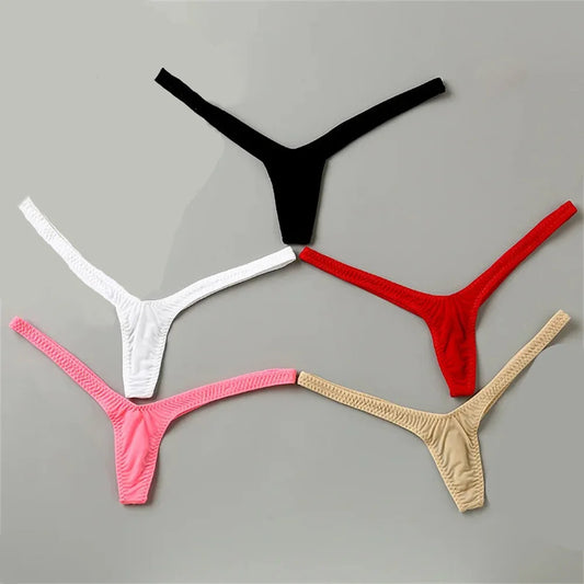 Deep V Shape Mini Thong Sexy Low Waist Micro Tangs Lingerie