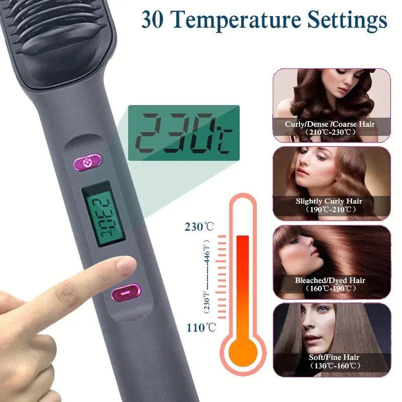 Electric Hot Comb Straight Hair Straightener