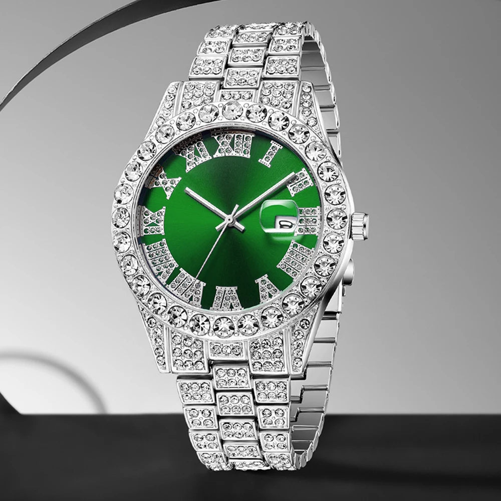 Luxury Diamond Quartz Watch