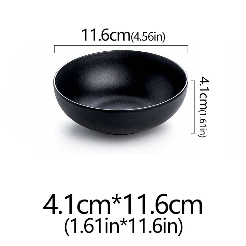 Frosted Melamine Ramen Bowl Imitation Porcelain